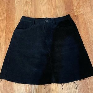 Black Corduroy Skirt